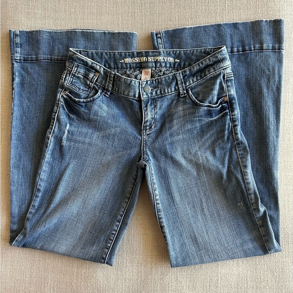 Mossimo Supply Co. Blue Super Wide Leg Jeans Classic Style